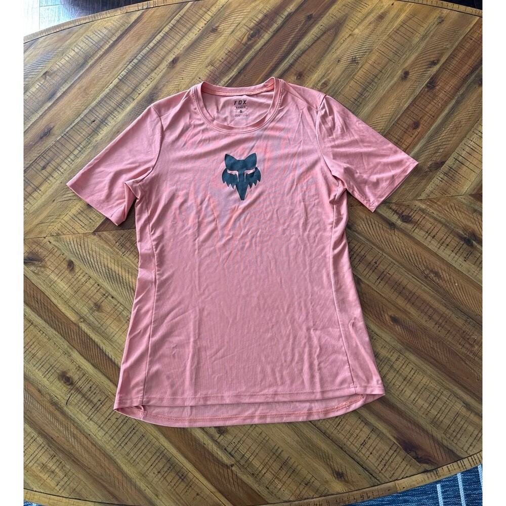 Fox Racing Women’s Ranger Fox Head MTB Jersey Salmon Pink Coral size small